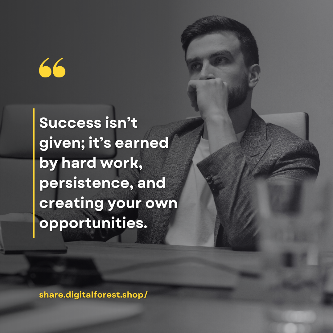 Success Isn't Given